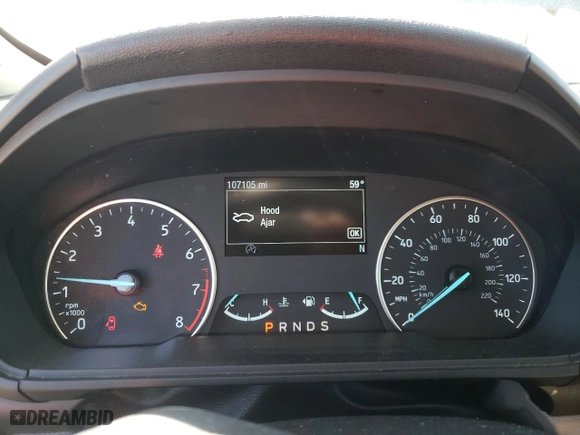 2019 Ford EcoSport SE with VIN MAJ3S2GE8KC304849, listed as a Copart auction lot 45884705 with 107,105 mi miles and Salvage Title. Bid and sale history available at carsss.com. Image 9.