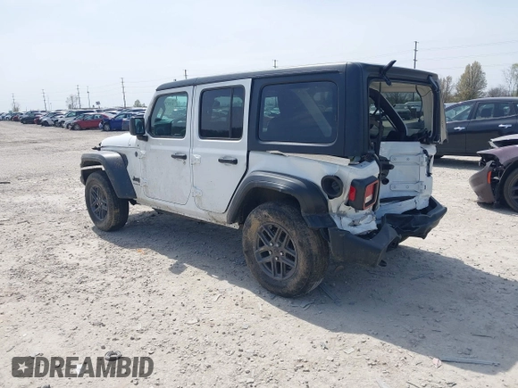 2024 Jeep Wrangler Willys with VIN 1C4PJXDG5RW244037, listed as a IAAI auction lot 42070305 with 29,580 mi miles and . Bid and sale history available at carsss.com. Image 3.