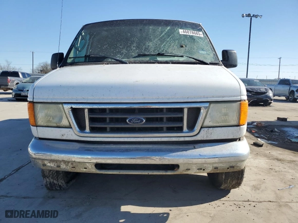 2007 Ford Econoline Wagon XL with VIN 1FBSS31L07DB09904, listed as a Copart auction lot 46078685 with 0 mi miles and Salvage Title. Bid and sale history available at carsss.com. Image 5.