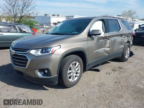 2020 Chevrolet Traverse LT Cloth with VIN 1GNERGKW0LJ127696, listed as a IAAI auction lot 42073805 with 60,075 mi miles and . Bid and sale history available at DreamBid. Image 16.