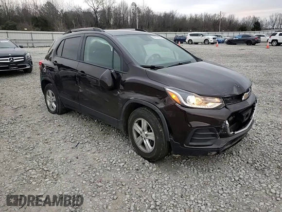 2021 Chevrolet Trax LT with VIN KL7CJLSM1MB370568, listed as a Copart auction lot 44512905 with 59,991 mi miles and Salvage Title. Bid and sale history available at carsss.com. Image 12.
