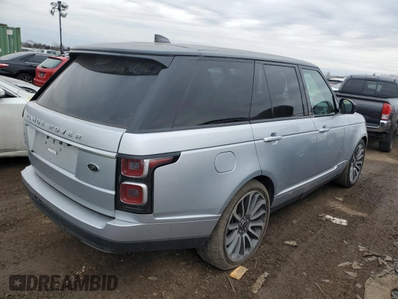 2020 Land Rover Range Rover HSE with VIN SALGS2RU4LA578989, listed as a Copart auction lot 47008065 with 68,397 mi miles and Salvage Title. Bid and sale history available at DreamBid. Image 3.