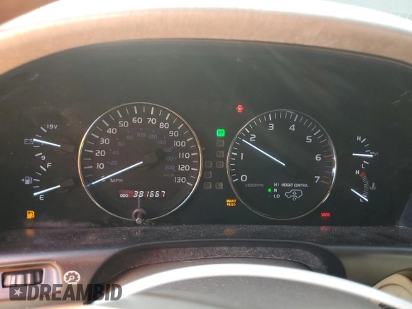 2006 Lexus LX 470 z VIN JTJHT00W564011069, wystawiony jako Copart lot #54151835 z przebiegiem 381 667 mil mil oraz Czysty tytuł • Clean title. Historia ofert i sprzedaży dostępna na DreamBid. Obrazek 9.