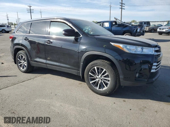 2019 Toyota Highlander SE with VIN 5TDJZRFH2KS920756, listed as a Copart auction lot 53999315 with 78,305 mi miles and Salvage title. Bid and sale history available at DreamBid. Image 4.