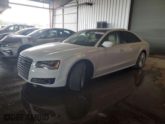 2017 Audi A8 with VIN WAU44AFD2HN009512, listed as a Copart auction lot 84442474 with 44,174 mi miles and Salvage title. Bid and sale history available at DreamBid. Image 1.