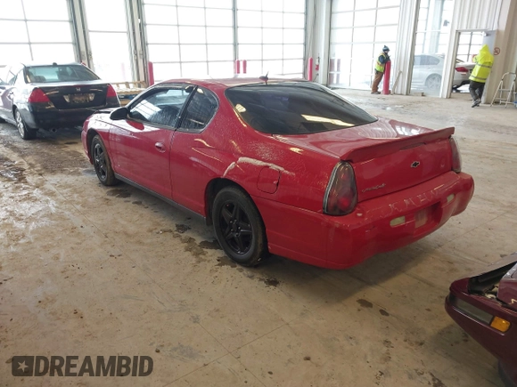 2005 Chevrolet Monte Carlo LS with VIN 2G1WW12E359144641, listed as a IAAI auction lot 41610327 with 1 mi miles. Bid and sale history available at carsss.com. Image 3.
