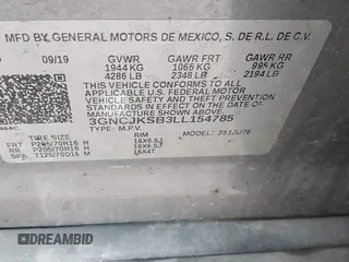 2020 Chevrolet Trax LS with VIN 3GNCJKSB3LL154785, listed as a IAAI auction lot 42523242 with 31,038 mi miles and . Bid and sale history available at DreamBid. Image 9.