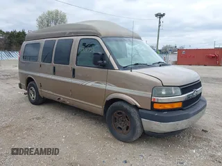 2003 Chevrolet Express Cargo YF7 Upfitter z VIN 1GBFG15T631192686, wystawiony jako IAAI lot #42097135 z przebiegiem 124 227 mil mil oraz . Historia ofert i sprzedaży dostępna na DreamBid. Obrazek 1.