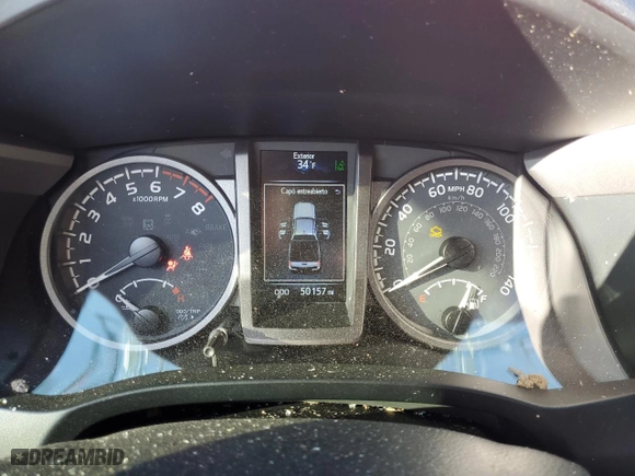 2023 Toyota Tacoma 4WD SR with VIN 3TYCZ5AN4PT107591, listed as a Copart auction lot 46186365 with 50,157 mi miles and Salvage Title. Bid and sale history available at carsss.com. Image 9.