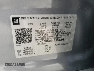 2020 Chevrolet Trax LS с VIN 3GNCJKSB9LL318296, выставлен на аукционе Copart как лот 62844285 с пробегом 76 217 миль миль и Чистый • Clean title. История ставок и продаж доступна на DreamBid. Изображение 12.