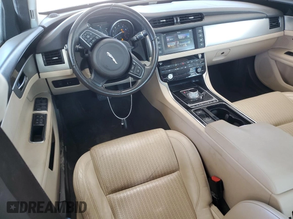 2016 Jaguar XF 35t Prestige with VIN SAJBE4BV9GCY02678, listed as a Copart auction lot 46582545 with 49,529 mi miles and Salvage Title. Bid and sale history available at carsss.com. Image 8.