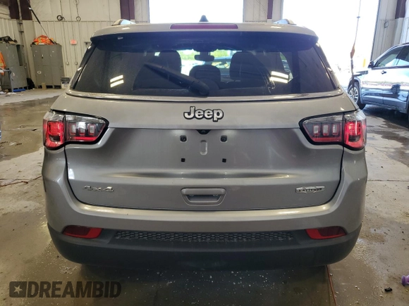 2021 Jeep Compass Altitude with VIN 3C4NJDBB3MT579230, listed as a Copart auction lot 58232705 with 12,355 mi miles and Salvage title. Bid and sale history available at DreamBid. Image 6.