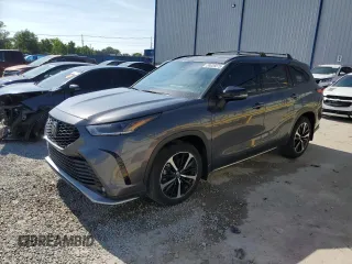 2022 Toyota Highlander XSE with VIN 5TDJZRBH2NS197470, listed as a Copart auction lot 58626075 with 52,059 mi miles and Salvage title. Bid and sale history available at DreamBid. Image 1.