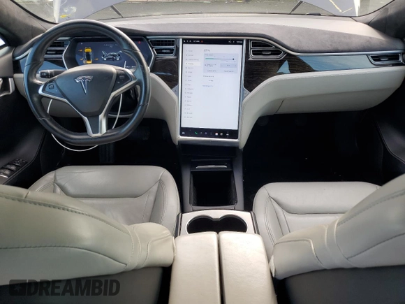 2016 Tesla Model S 70 with VIN 5YJSA1E10GF147377, listed as a Copart auction lot 86799084 with 93,805 mi miles and Salvage Title. Bid and sale history available at DreamBid. Image 8.