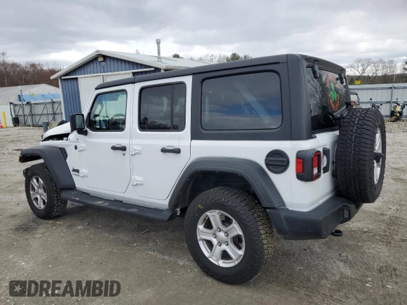 2022 Jeep Wrangler Unlimited Sport S with VIN 1C4HJXDG7NW150546, listed as a Copart auction lot 52297485 with 43,156 mi miles and Salvage title. Bid and sale history available at DreamBid. Image 2.