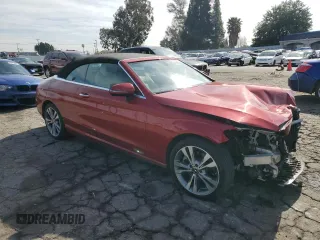2018 Mercedes-Benz C 300 with VIN WDDWK4JB9JF599772, listed as a Copart auction lot 43483615 with 73,736 mi miles and Salvage Title. Bid and sale history available at DreamBid. Image 4.