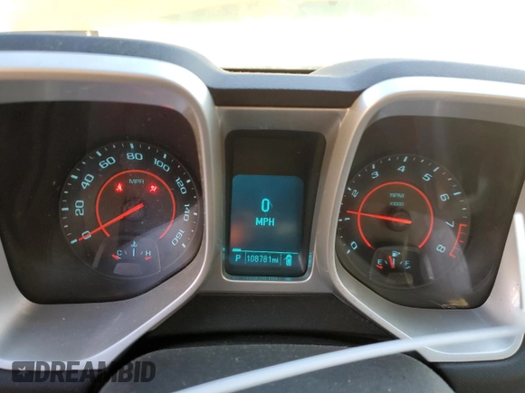 2013 Chevrolet Camaro LT z VIN 2G1FB3D38D9217987, wystawiony jako Copart lot #76570004 z przebiegiem 108 781 mil mil oraz Szkoda całkowita • Salvage title. Historia ofert i sprzedaży dostępna na DreamBid. Obrazek 9.
