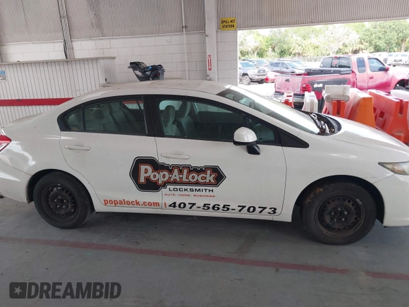 2013 Honda Civic LX with VIN 19XFB2F53DE069765, listed as a IAAI auction lot 42454798 with 198,773 mi miles and . Bid and sale history available at DreamBid. Image 13.