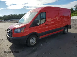 2020 Ford Transit Cargo with VIN 1FTBR2C87LKB51843, listed as a Copart auction lot 62791614 with 76,493 mi miles and Salvage Title. Bid and sale history available at carsss.com. Image 1.