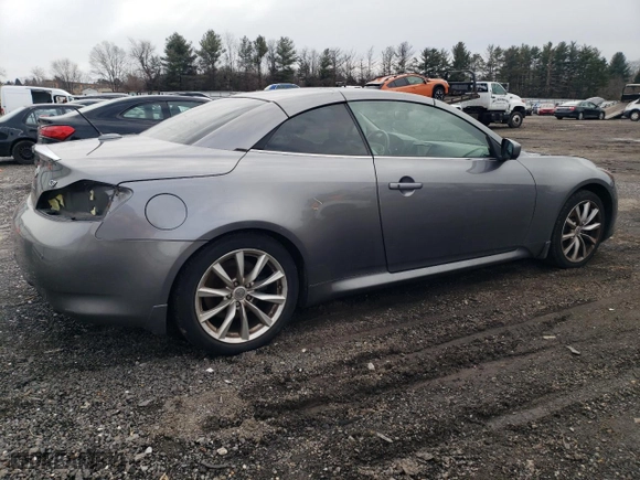 2011 Infiniti G37 Convertible with VIN JN1CV6FE8BM951596, listed as a Copart auction lot 42527205 with 156,695 mi miles and Salvage Title. Bid and sale history available at carsss.com. Image 3.