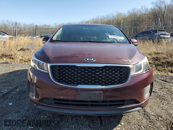 2016 Kia Sedona LX with VIN KNDMB5C14G6092198, listed as a Copart auction lot 51448375 with 123,886 mi miles and Clean Title. Bid and sale history available at carsss.com. Image 5.