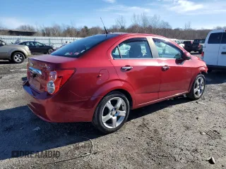 2012 Chevrolet Sonic LTZ z VIN 1G1JE5SHXC4126894, wystawiony jako Copart lot #45186475 z przebiegiem 76 461 mil mil oraz Czysty tytuł • Clean title. Historia ofert i sprzedaży dostępna na DreamBid. Obrazek 3.