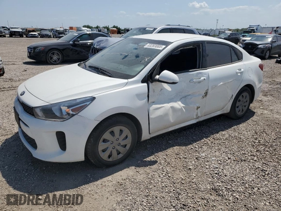 2020 Kia Rio S with VIN 3KPA24AD3LE349382, listed as a Copart auction lot 53283085 with 34,112 mi miles and Salvage Title. Bid and sale history available at carsss.com. Image 1.