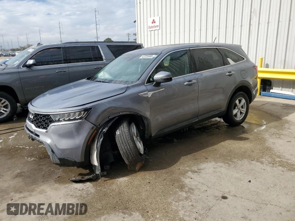 2023 Kia Sorento LX with VIN 5XYRG4LC8PG210737, listed as a Copart auction lot 43725585 with 22,588 mi miles and Salvage Title. Bid and sale history available at DreamBid. Image 1.