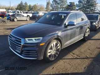 2018 Audi SQ5 Premium Plus with VIN WA1A4AFY5J2108237, listed as a Copart auction lot 86848274 with 82,897 mi miles and Salvage Title. Bid and sale history available at DreamBid. Image 1.