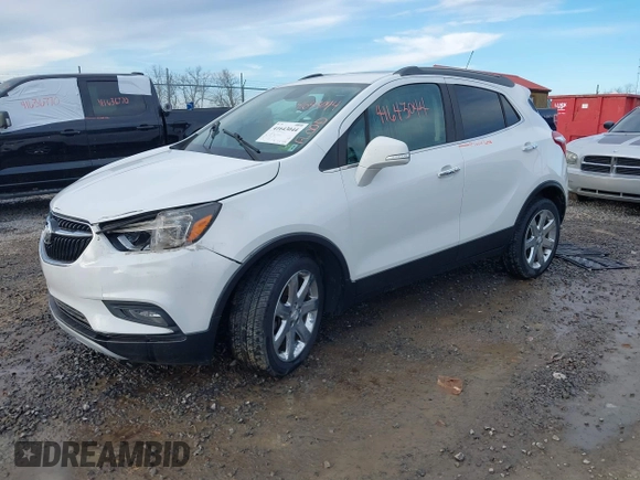 2017 Buick Encore Essence with VIN KL4CJGSB3HB014907, listed as a IAAI auction lot 41643044 with 64,769 mi miles and . Bid and sale history available at carsss.com. Image 2.