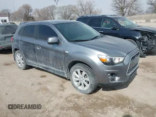 2013 Mitsubishi Outlander Sport ES with VIN 4A4AR3AU4DE001506, listed as a IAAI auction lot 41713089 with 148,769 mi miles. Bid and sale history available at carsss.com. Image 1.