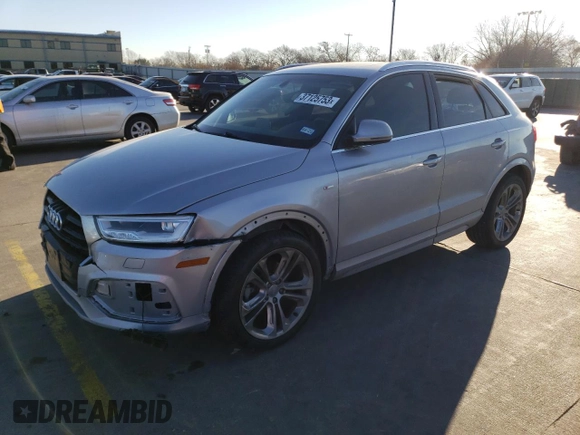 2018 Audi Q3 Premium Plus with VIN WA1JCCFS5JR008740, listed as a Copart auction lot 37125753 with 54,722 mi miles. Bid and sale history available at carsss.com. Image 1.