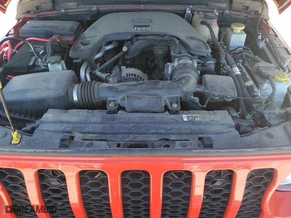 2020 Jeep Gladiator Sport S with VIN 1C6HJTAG8LL215147, listed as a Copart auction lot 47749825 with 75,079 mi miles and Salvage Title. Bid and sale history available at carsss.com. Image 11.