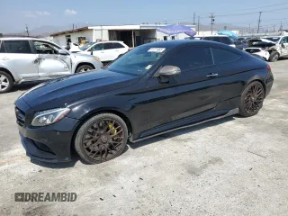 2017 Mercedes-Benz C 63 S AMG with VIN WDDWJ8HB0HF440486, listed as a Copart auction lot 61271965 with 56,773 mi miles and Salvage title. Bid and sale history available at DreamBid. Image 1.