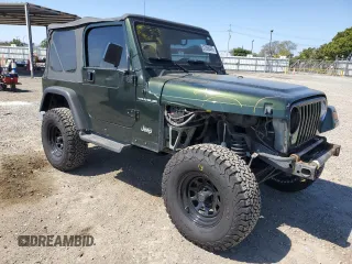 1997 Jeep Wrangler SE with VIN 1J4FY29P0VP521856, listed as a Copart auction lot 53396485 with 173,138 mi miles and Salvage Title. Bid and sale history available at carsss.com. Image 4.