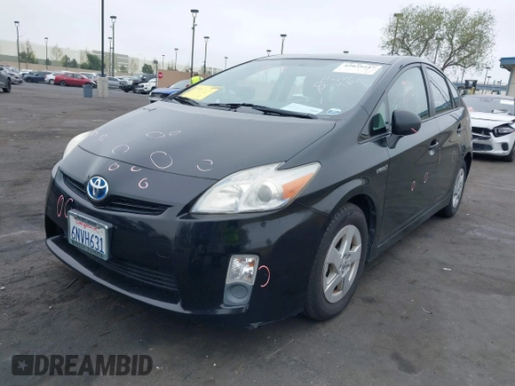 2011 Toyota Prius I with VIN JTDKN3DU7B0277675, listed as a IAAI auction lot 42039547 with 139,583 mi miles. Bid and sale history available at carsss.com. Image 2.