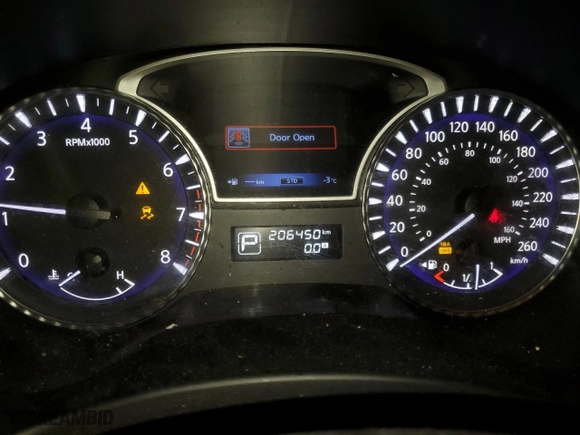 2013 Infiniti JX35 with VIN 5N1AL0MM2DC332028, listed as a Copart auction lot 38962534 with 206,450 mi miles and Salvage Title. Bid and sale history available at carsss.com. Image 9.