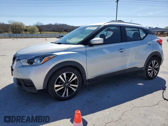 2020 Nissan Kicks SV with VIN 3N1CP5CV6LL490726, listed as a Copart auction lot 49551945 with 116,910 mi miles and Salvage Title. Bid and sale history available at DreamBid. Image 1.