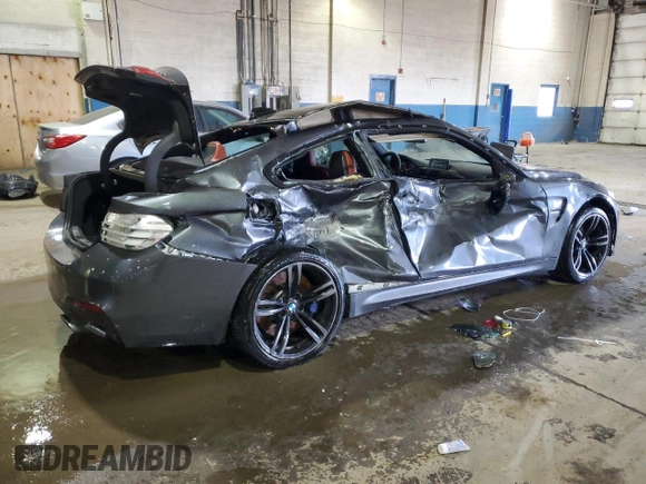 2015 BMW M4 with VIN WBS3R9C52FK334812, listed as a Copart auction lot 41716564 with 91,838 mi miles. Bid and sale history available at carsss.com. Image 3.