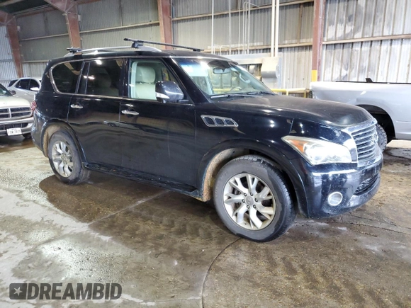 2012 Infiniti QX56 7-passenger with VIN JN8AZ2NF0C9515880, listed as a Copart auction lot 79430204 with 190,635 mi miles and Clean Title. Bid and sale history available at carsss.com. Image 6.
