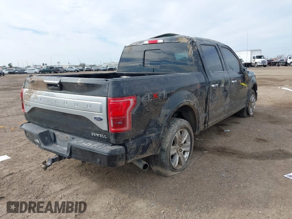 2015 Ford F-150 XLT with VIN 1FTEW1EG8FFD07969, listed as a IAAI auction lot 41399208 with 194,551 mi miles. Bid and sale history available at carsss.com. Image 4.
