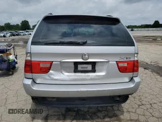 2006 BMW X5 3.0i with VIN 5UXFA13536LY42308, listed as a Copart auction lot 63107674 with 0 mi miles and Salvage Title. Bid and sale history available at carsss.com. Image 6.