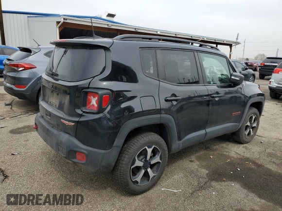 2020 Jeep Renegade Trailhawk z VIN ZACNJBC16LPM03446, wystawiony jako Copart lot #51258785 z przebiegiem 27 683 mil mil oraz Szkoda całkowita • Salvage title. Historia ofert i sprzedaży dostępna na DreamBid. Obrazek 3.