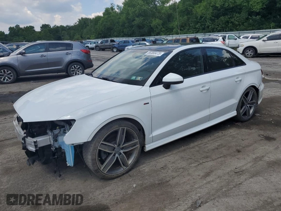 2016 Audi A3 1.8T Premium with VIN WAUA7GFF3G1096437, listed as a Copart auction lot 56368473 with 72,497 mi miles. Bid and sale history available at carsss.com. Image 1.
