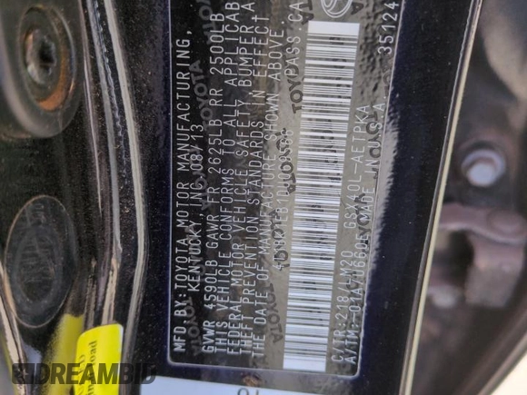 2013 Toyota Avalon XLE z VIN 4T1BK1EB1DU069566, wystawiony jako Copart lot #57236555 z przebiegiem 179 917 mil mil oraz Szkoda całkowita • Salvage title. Historia ofert i sprzedaży dostępna na DreamBid. Obrazek 12.