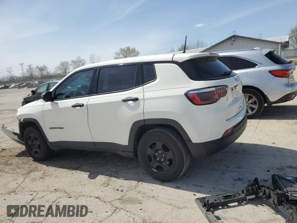 2018 Jeep Compass Sport with VIN 3C4NJCAB7JT271629, listed as a Copart auction lot 51229685 with 82,433 mi miles and Salvage title. Bid and sale history available at DreamBid. Image 2.