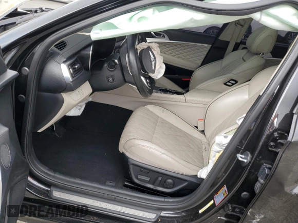 2019 Genesis G70 3.3T Advanced with VIN KMTG34LE0KU037714, listed as a Copart auction lot 69342024 with 55,490 mi miles and Salvage Title. Bid and sale history available at carsss.com. Image 7.