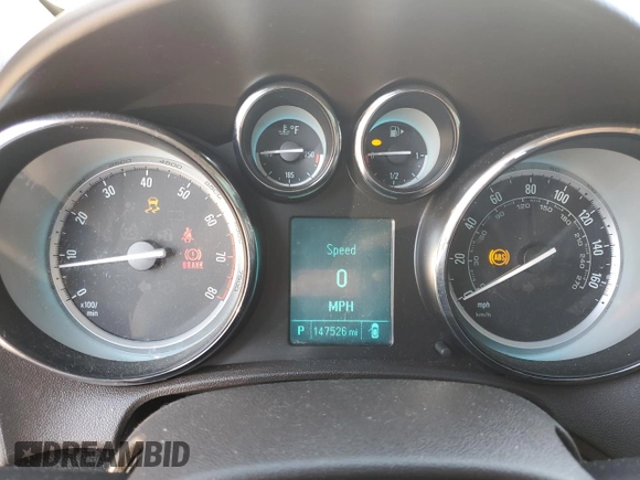 2016 Buick Verano with VIN 1G4PP5SK6G4109468, listed as a Copart auction lot 47263925 with 147,526 mi miles and Salvage Title. Bid and sale history available at DreamBid. Image 9.