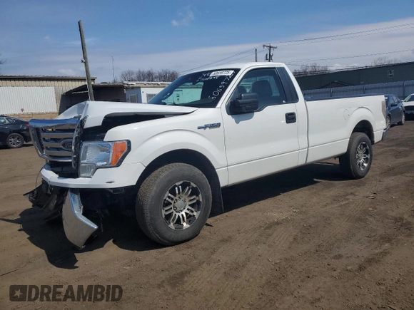 2013 Ford F-150 XL with VIN 1FTNF1CF8DKE63332, listed as a Copart auction lot 50659725 with 177,681 mi miles and Salvage Title. Bid and sale history available at carsss.com. Image 1.