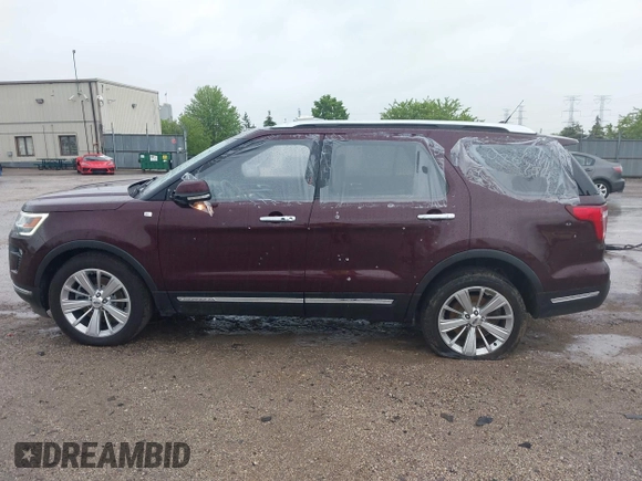 2019 Ford Explorer Limited with VIN 1FM5K8F88KGA05495, listed as a IAAI auction lot 39376371 with 60,451 mi miles. Bid and sale history available at carsss.com. Image 15.
